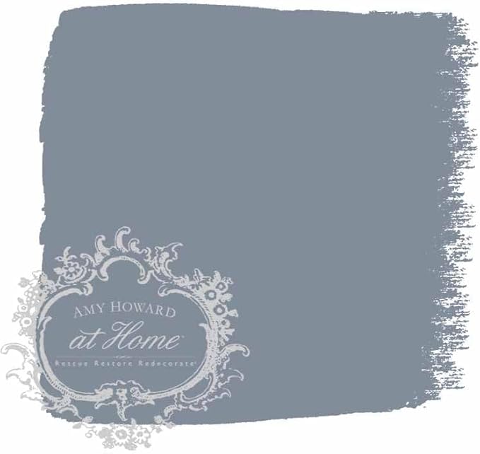 AMY HOWARD AT HOME Chalk-Based One Step Paint for Furniture, Cabinetry, Decor, Finish, and More | No Stripping, Sanding, or Priming | Medium Base | 16 Ounce | Palace Gray