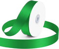 KMER LIFE 1 inch Wide x 50 Yards Green Satin Ribbon - Perfect for Wedding Decor, Wreath, Crafts, Gift Wrapping & Other Projects