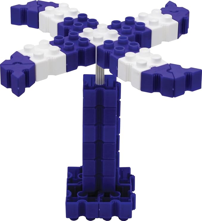 STEM Toys for Kids Ages 3 Bright 2025 | Educational Building Blocks Set | 102-Piece BPA-Free Plastic | Enhances Creativity & Fine Motor Skills | Includes Instruction Booklet - Navy