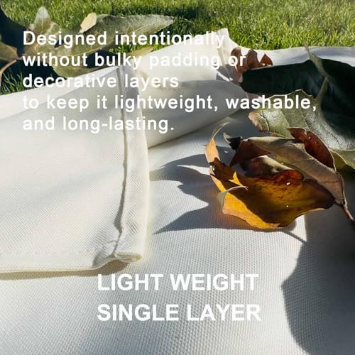 Kids Picnic Blanket, Kids Beach Mat – Medium 4’9” × 3’3” Compact Canvas, Easy to Fold & Carry - color: Creamy White + Mist Strap, size: 4'9" x 3'3"