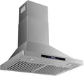 30 inch Wall Mount Range Hood Convertible Vent with Permanent Baffle Filters 800CFM Stainless Steel for Kitchen Gesture Sensing & Touch Control, 4 Speed Exhaust Fan, ETL listed (30 inch)