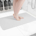 Non-Slip Bathtub Mat, Anti Slip Shower Mat, Fast Drying Bathtub Mats, Foot Scrubber Mat, Anti Slip Mat for Tub, Floor, Bathroom, Kitchen, Home, Hotel (White 36"×24")