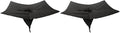 2 Pack PET Storm Drain Filter-47.2x47.2x23.6in Oil & Sediment Guard with 4 Lifting Loops,Square Witches Hat Catch Basin Filter for Parking lot Street Construction Site Industrial Plant