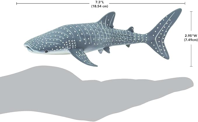 Safari Ltd. Whale Shark Figurine - Detailed 7.25" Aquatic Figure - Educational Toy for Boys, Girls, and Kids Ages 3+