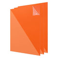 uxcell 3Pcs Acrylic Sheets 8x8 Inch Acrylic Panel 1/8 Inch-3mm Plastic Board for Picture Frames Sign Holders DIY Display Projects Craft, Clear Orange