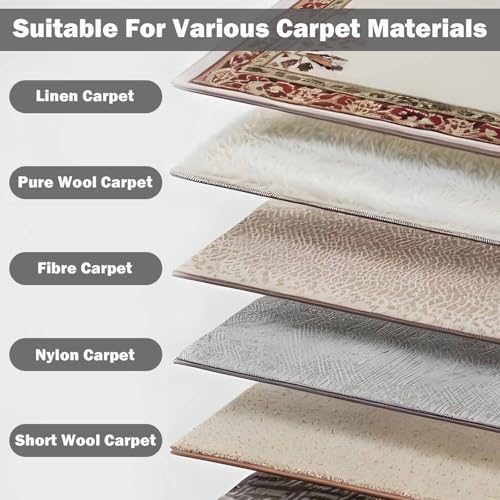 TECHTONGDA Electric Floor Scrubber Dryer Machine 3 in 1 Carpet Extractor Wet Dry Vacuum Cleaner Commercial Carpet Cleaning Machine for Sofa Curtain Floor 70L Tank 110V