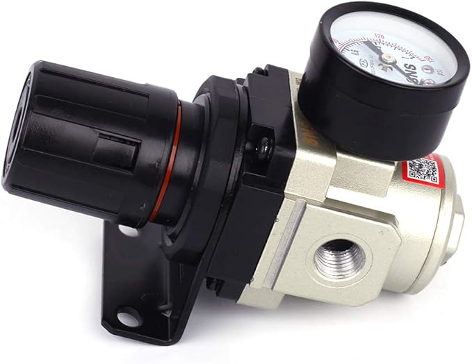 SNS AR3000-N03 Female Thread 3/8 NPT Air Pressure Regulator 0-150 PSI Adjustable,Bracket,Gauge