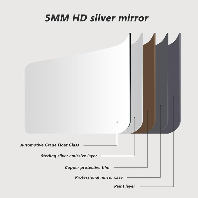 Cute Bear Wall Mirror, Wall Mounted Multifunction Bathroom Vanity Mirror with LED Lights and Demister Pad, 3-Color Dimmable LED Light, Decorative Mirror(A,70x86cm)