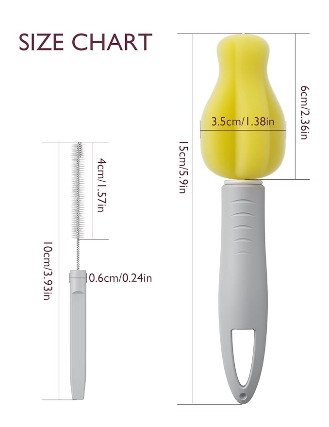 Momcozy Cleaning Brush Kit Compatible with Momcozy Wearable Breast Pump. Original M5 Replacement Accessories, 1 Pack