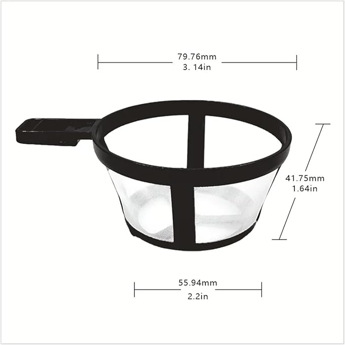 1/3/5/10pcs Coffee Filter Reusable Nylon Coffee Pot Filter Portable Basket Cup Style Environmental Protection Mesh Coffee Tools(5pcs)