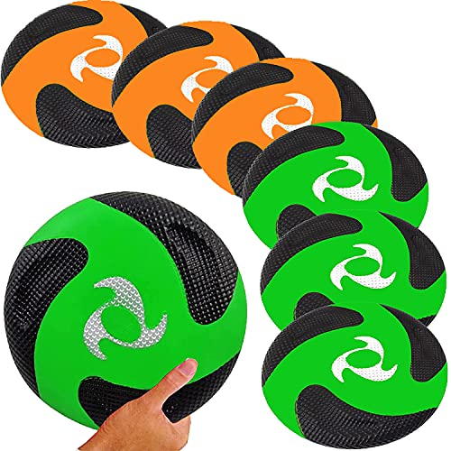Liberty Imports 6 PCS Kids Soft Flying Foam Discs, 10" Sport Toy Throwing Flying Disks for Safe Play, Indoor Outdoor Family Party Game Bulk Activities