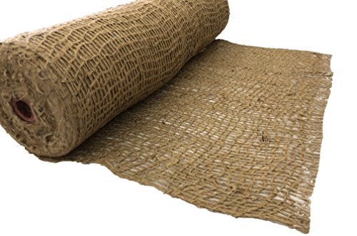 AK TRADING CO. SoilSaver-10Yard AK-Trading 10 Yards (30 feet Long) -120 Sq. Ft. Coverage Jute Erosion Control, Soil Saver Mesh Blanket-48 Wide x 10 Yards, 10 Yards, Natural - size: 10 Yards