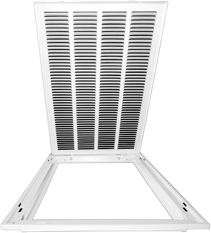 Venti Air Steel Return Air Filter Grille with MERV 11 Filter Pre-Installed - Removable Face/Door for 1 inch Filters - HVAC Duct Cover Grill (2-3 Business Day Delivery) (HFG2030F)
