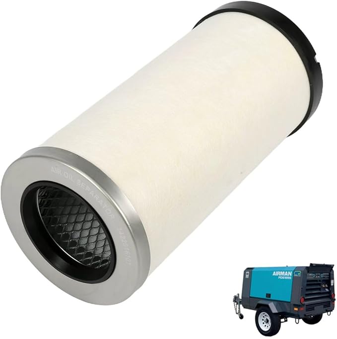 3422016101 Replacement Air/Oil Separator, Designed for Airman Series, PDS130S PDS185S Air Compressors