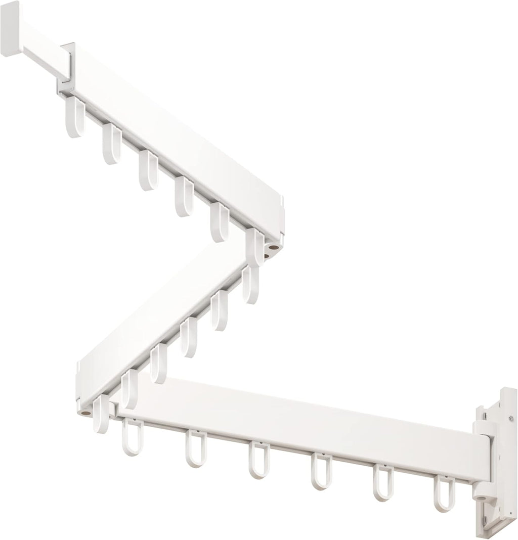 Clothes Drying Rack,Laundry Drying Rack,Clothes Rack Wall Mount,Wall Mounted Clothes Hanger Rack,Laundry Rack Folding,Retractable Clothing Rack,Collapsible Clothes Hanging Rack(Loop,White)