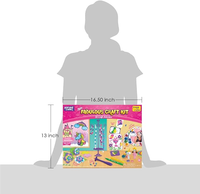 Imagimake Fabulous Craft Kit | Creative Toy & DIY Set | Arts and Crafts for Kids | Activity Craft Kits | Gifts for 5 6 7 8 9 10 11 12 Years