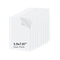 10 Pack 5.9x7.87 Clear Acrylic Sheet 2mm Thick, Clear Plexiglass Sheet 15x20cm, Plastic Plexiglass Board Acrylic Board for Wall Crafts Glass Picture Frame DIY Projects Signs and Painting