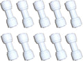 1/4 inch O.D. Tube Straight Union Quick Connect fittings RO Water Filters set of 10.