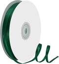 1/8" X 100 Yards Spruce Satin Thin Ribbon Solid Color Double Faced Ribbons Perfect for Crafts Wedding Decor Bow Making Arts Sewing and More