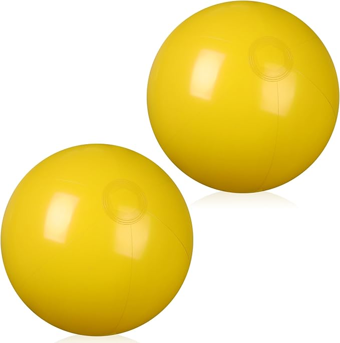 2 Pcs Inflatable Beach Ball 8 inch Swimming Pool Balls Summer