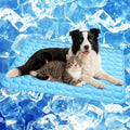 SISROL Cooling Mat for Dogs & Cats, Q-Max>0.4 Chill Fiber Pet Cooling Pad, Washable Non-Slip Non-Toxic Portable Cooling Bed for Small Medium Large Pets, Indoor & Outdoor Use - size: X-Large (59"x40")