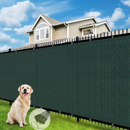 Privacy Fence Screen 3 X 90 FT, Heavy Duty Outdoor Shade Mesh Cloth for Garden, Backyard, Patio, Balcony & More – UV Protection, Windproof & Durable – Easy Installation with Grommets, Customizable - size: 3FT X 90FT
