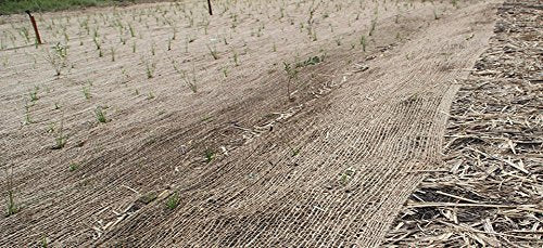 AK-Trading Jute Erosion Control, Soil Saver Mesh Blanket - 48" Wide x 1 Yard (3 feet Long) - 12 Sq. Ft. Coverage - size: 1 Yard