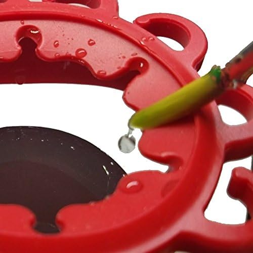 Paint Puck Ultimate Rinse Cup Paint Brush Cleaner (Red, Jar) - Non-Spill Paint Water Cup & Brush Cleaner with Brush Holder, Squeegee Lips & Drip Tray for Acrylic, Watercolor & Art Supplies