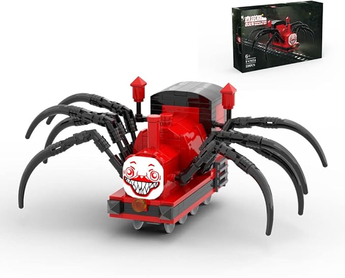 Charles Chooo Chooo Building Toy Set,259Pieces Horror Game Spider-Train Monster Building Blocks, Charles Train with Spider Figure Model Building Kit for Gaming Fans (Spider Train Monster)
