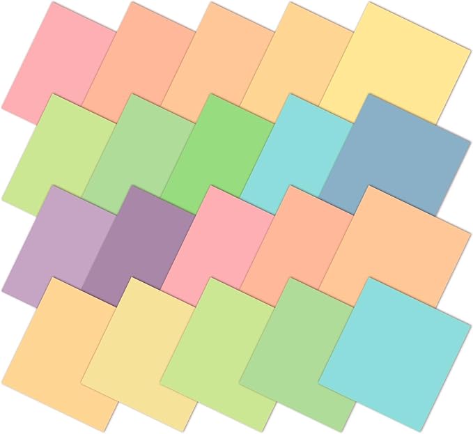 Ganeen 60 Pcs 10 x 10 Inch Pastel Pure Cotton Quilting Fabric Squares Candy Solid Quilted Fabric Bundles Rainbow Color Fat Patchwork Precut Stripes for Handmade Material Sewing DIY Crafts