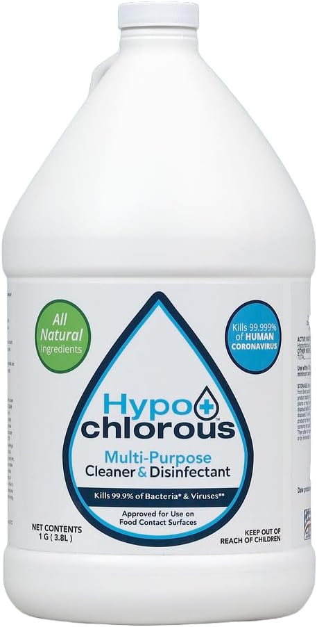 Hypochlorous Acid Spray For Home 1 Gallon - Cleaner & Disinfectant – Safe for Kids & Pets – Multi-Purpose Hypochlorous Acid Cleaner – Eco-Friendly HOCl Spray