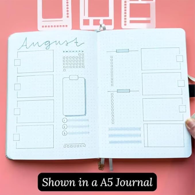 Handcrafted Flexible Record Template, Flexible Drawing and Checklist Template, Reusable, Compatible with Coil Reel and Ring Plan templates (Full Set of 9)