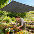 Shade-Cloth 85-90% for Garden Plants 6.5x20 FT, Black Sun-Block Shade Cover Mesh Tarp with Grommets Sun Shade Canopy for Outdoor Pergola Patio Flower Lawn Kennel Chicken Coop - size: 6.5x20 FT