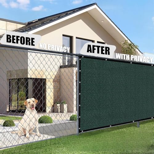 Privacy Fence Screen 3 X 60 FT, Heavy Duty Outdoor Shade Mesh Cloth for Garden, Backyard, Patio, Balcony & More – UV Protection, Windproof & Durable – Easy Installation with Grommets, Customizable - size: 3FT X 60FT