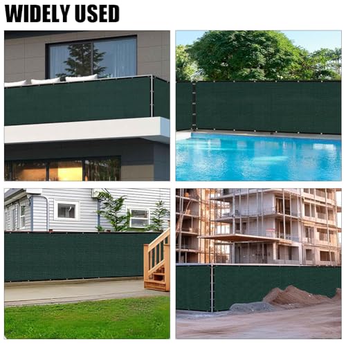 Privacy Fence Screen 3 X 60 FT, Heavy Duty Outdoor Shade Mesh Cloth for Garden, Backyard, Patio, Balcony & More – UV Protection, Windproof & Durable – Easy Installation with Grommets, Customizable - size: 3FT X 60FT