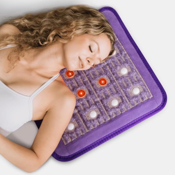 Biomat Infrared Mat | Crystal Mat for Therapy | Infrared Heating Mat | Red Light Therapy for Body | Hot Gemstone Therapy | Promotes for Muscle & Back Pain Relief | Sparkle Mat (Portable Size)