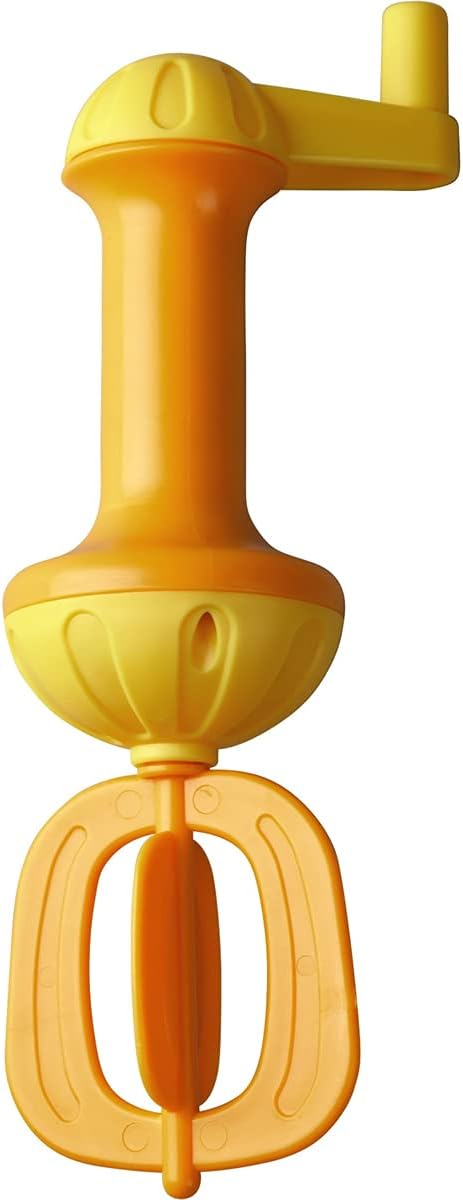 HABA Toddler Bath Toys: Bubble Bath Whisk for Sensory Play, Bubble Maker for Bathtub and Fun Beach and Water Toys for Toddlers, Yellow