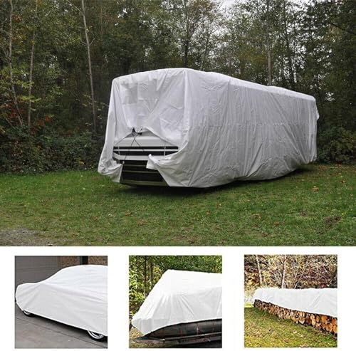 8'x 20' Tarps Heavy Duty Thick Waterproof, Poly Canopy White Tent Shelter Cover, 12 Mil Tarpaulin Shade, Rip and Tear Proof, UV Resistant Tarpaulin with Grommets and Reinforced Edges - color: White, size: 8 x 20ft