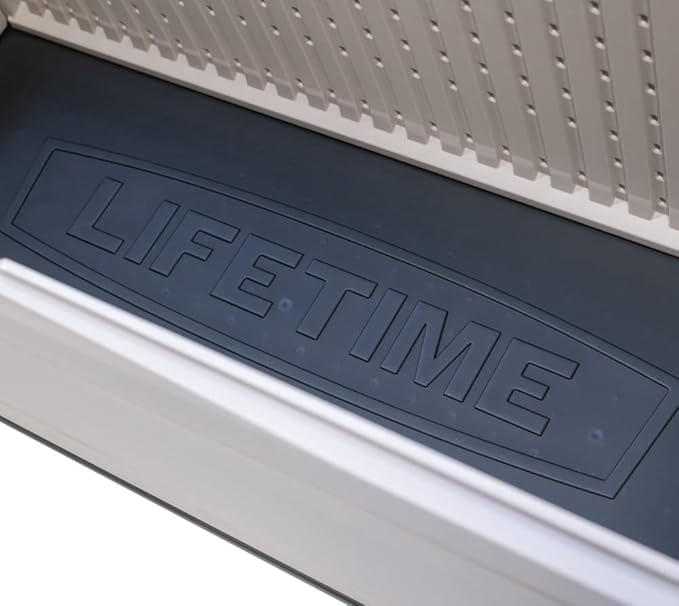Lifetime 60040 Deck Box, 130 Gallon, Desert Sand