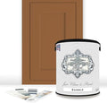 ALL-IN-ONE Paint, Durable cabinet and furniture paint. Built in primer and top coat, no sanding needed. Includes our 30 featured color card - Saddle (caramel brown), Gallon