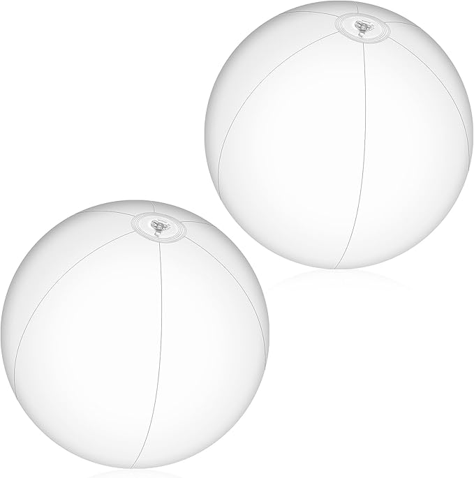2 Pcs Inflatable Beach Ball 8 inch Swimming Pool Balls Summer