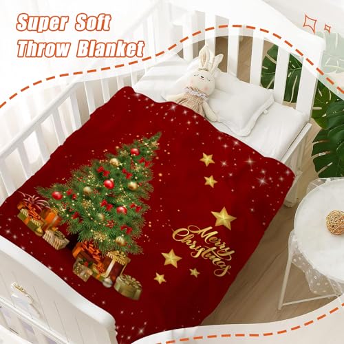 YeeJu Christmas Throw Blanket Kids Small Red Christmas Tree Blanket for Girls Boys Child Baby Bed Soft Lightweight Fuzzy Plush Fleece Blankets and Throws Xmas Winter Holiday Blanket 40x50 - color: Chrsitmas-26, size: 40"x50"