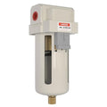 AIRZOE 1/2" NPT Air Dryer for Compressor - Air Compressor Water Separator AF4000-04, Manual Drain,5 Micron Brass Element, Poly Bowl