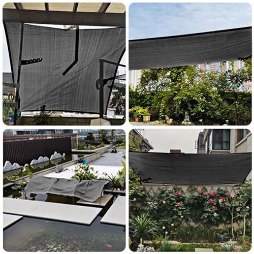 winemana 40% Black Shade Cloth, 3.3 x 6.6 FT Durable Mesh Tarp with Grommets, Resistant Garden Sun Shade Netting, Shading Antifreezing for Pergola, Greenhouse, Plants Growing, Chicken Coop - size: 3.3 FT x 6.6 FT, style: 40%