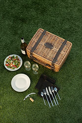 NCAA Purdue Boilermakers Champion Picnic Basket with Deluxe Service for Two