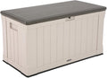 LIFETIME 60186 Heavy-Duty Outdoor Storage Deck Box, 116 Gallon, Desert Sand/Brown