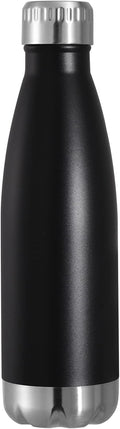 VEGOND 17oz Stainless Steel Water Bottles, Reusable Metal Sports Water Bottle Keeps Drink Hot and Cold, BPA Free Double Wall Vacuum Cola Shape Insulated Water Bottle for Camping Gym, 1 Pack