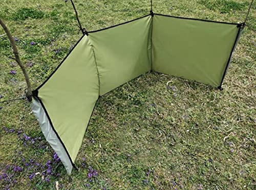 WANLIAN Windbreaks Stove Windscreen Oxford cloth(No included Poles)Camping Beach Windshield Shelter,Backpack Portable Picnic Screen,Sunshade Screen,Outdoor Caravan Privacy Shield,for Garden BBQ Picnic