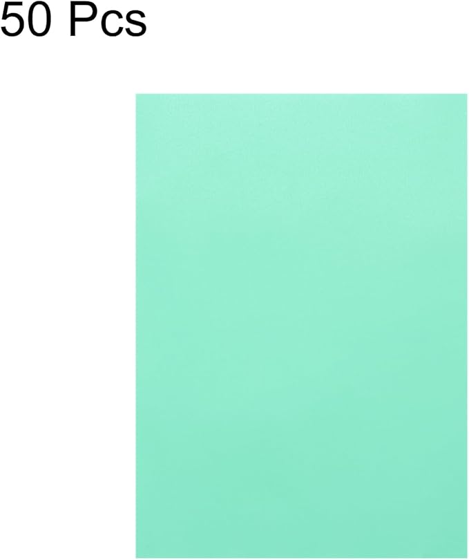 MECCANIXITY Colored Vellum Paper, 50 Sheet Sky Blue Transparency 11.7 x 8.2 Printable Vellum Paper, Translucent Vellum Sheets for Printing Wedding Invitations, Ink Jet Laser Printer