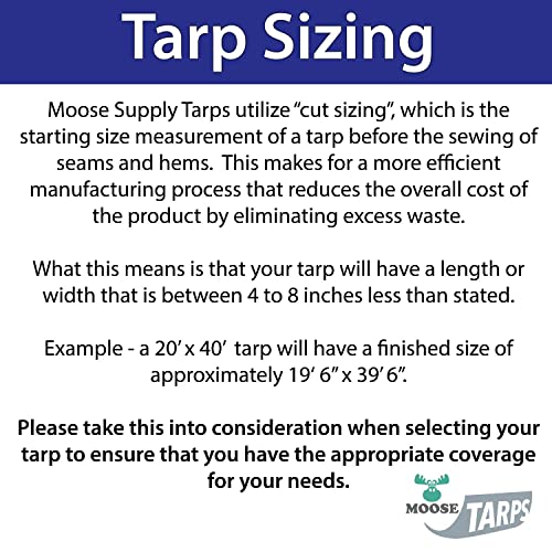 Waterproof Heavy Duty Tarp - for Wood Furniture, Car, Boat, Pool, & More - Tear Resistant - 8x10 Foot Indoor/Outdoor Reversible Green/Brown Tarp - size: 8' x 10'